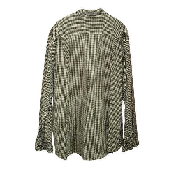 Green plaid Columbia Mens Button down - Picture 2 of 13